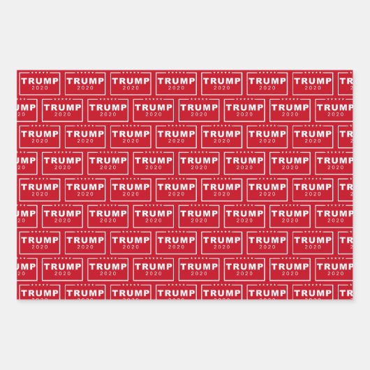Präsident Donald Trump Geschenkpapier Set (Vorderseite)
