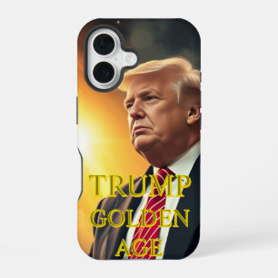 PRÄSIDENT DONALD TRUMP GOLDEN AGE iPhone 16 HÜLLE