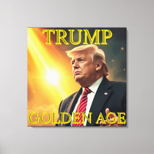 PRÄSIDENT DONALD TRUMP GOLDEN AGE LEINWANDDRUCK