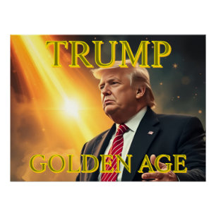 PRÄSIDENT DONALD TRUMP GOLDEN AGE POSTER