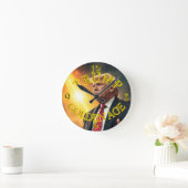 PRÄSIDENT DONALD TRUMP GOLDEN AGE RUNDE WANDUHR (Zuhause)