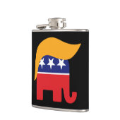 Präsident Donald Trump GOP Elephant Hair Flachmann (Links)