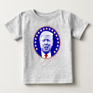 Präsident Donald Trump in Blau Baby T-shirt