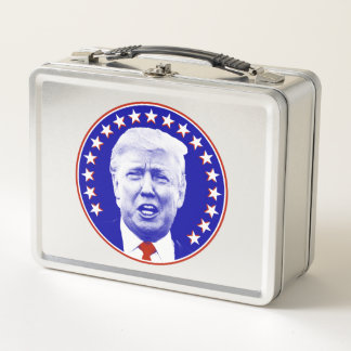Präsident Donald Trump in Blau Metall Brotdose