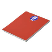 Präsident Donald Trump in Blau Notizblock (Rotiert)