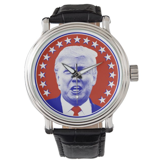 Präsident Donald Trump in Rot Armbanduhr (Vorderseite)