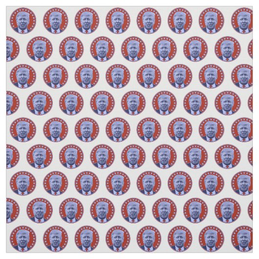 Präsident Donald Trump in Rot Stoff (Muster)