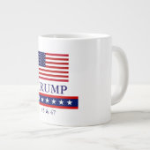 PRÄSIDENT DONALD TRUMP JUMBO KAFFEE TASSE (Vorderseite Rechts)