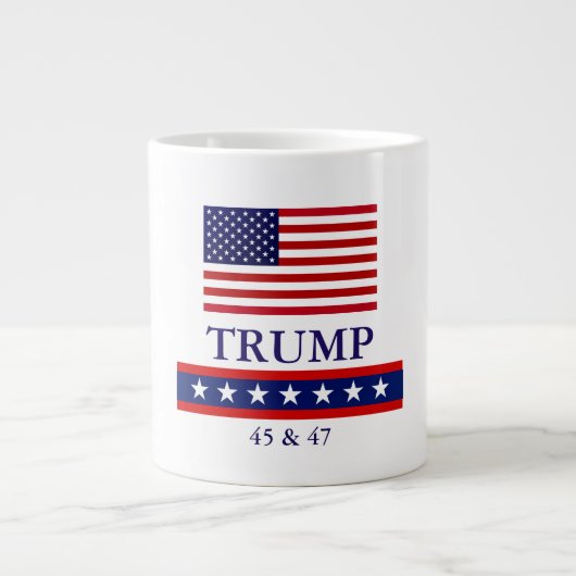 PRÄSIDENT DONALD TRUMP JUMBO KAFFEE TASSE (Vorderseite)