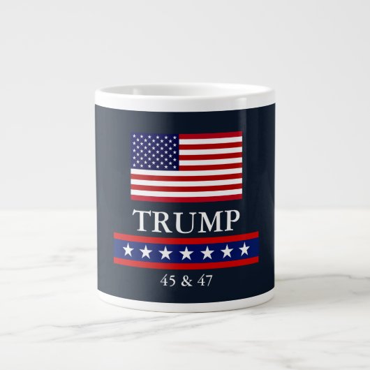 PRÄSIDENT DONALD TRUMP JUMBO KAFFEE TASSE (Vorderseite)
