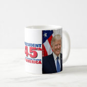 Präsident Donald Trump Kaffeetasse (VorderseiteRechts)