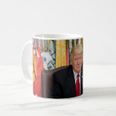 Präsident Donald Trump Kaffeetasse (Vorderseite Links)