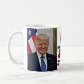 Präsident Donald Trump Kaffeetasse (Links)