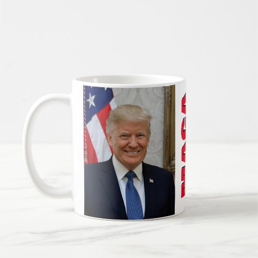 Präsident Donald Trump Kaffeetasse (Links)