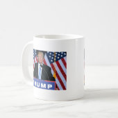 Präsident Donald Trump Kaffeetasse (Vorderseite Links)