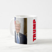Präsident Donald Trump Kaffeetasse (Vorderseite Links)