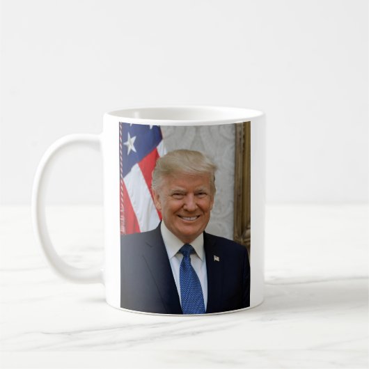 Präsident Donald Trump Kaffeetasse (Links)
