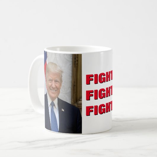 Präsident Donald Trump Kaffeetasse (Vorderseite Links)