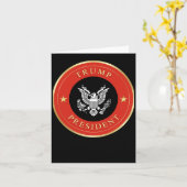 Präsident Donald Trump Karte (Gelbe Blume)