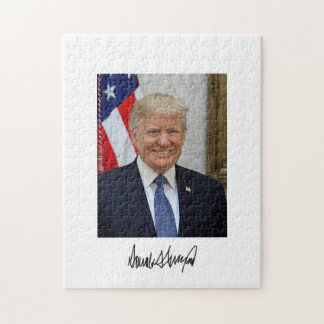 Präsident Donald Trump lächelt Jigsaw Puzzle