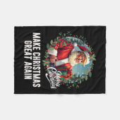 Präsident Donald Trump macht Weihnachten wieder gr Fleecedecke (Vorderseite (Horizontal))