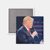 Präsident Donald Trump Magnet (Vorderseite/Rückseite)