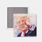 Präsident Donald Trump Magnet (Vorderseite/Rückseite)