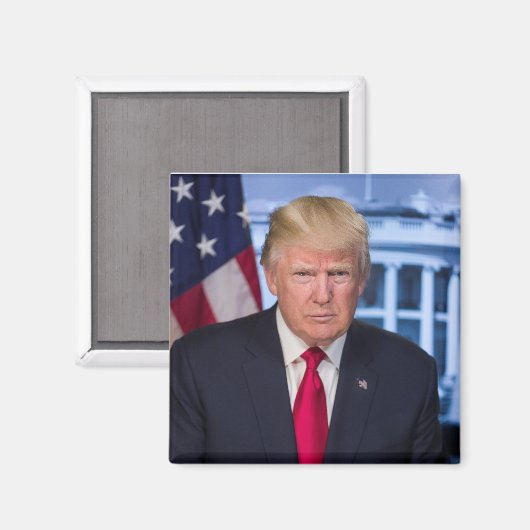 PRÄSIDENT DONALD TRUMP MAGNET (Vorderseite/Rückseite)
