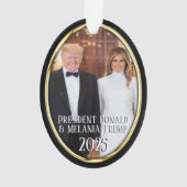 Präsident Donald Trump & Melania 2023 Ornament (Rückseite)