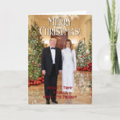 Präsident Donald Trump Melania 2024 Weihnachten (Vorderseite)