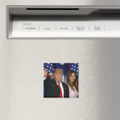 PRÄSIDENT DONALD TRUMP & MELANIA-2 MAGNET (In Situ (Geschirrspüler))