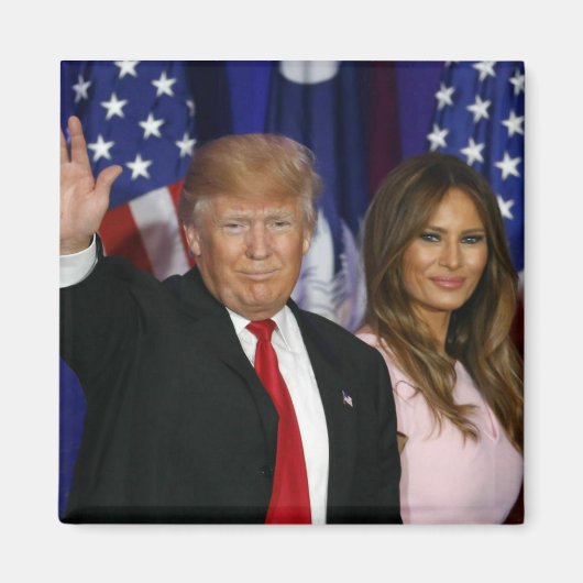 PRÄSIDENT DONALD TRUMP & MELANIA-2 MAGNET (Vorne)