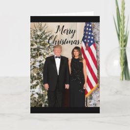 Präsident Donald Trump Melania Elegant Weihnachten