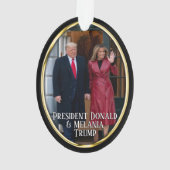 Präsident Donald Trump & Melania Ornament (Rückseite)