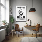 Präsident Donald Trump Mugshot Style Wollte Poster
