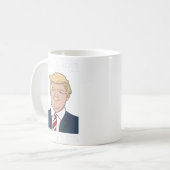 Präsident Donald Trump Mugshot Wollte Funny Foto Kaffeetasse (Vorderseite Links)