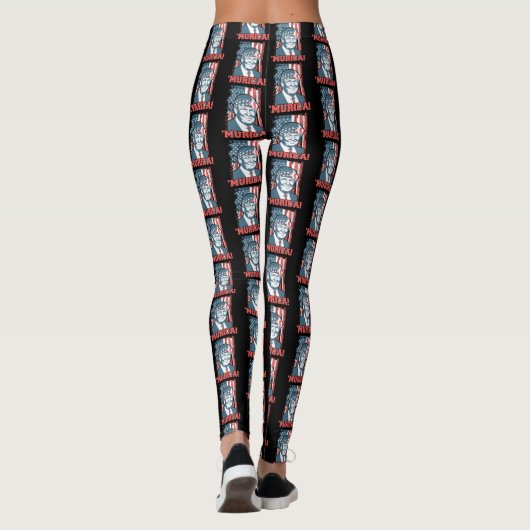 Präsident Donald Trump Murica patriotisch Leggings (Rückseite)