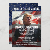 Präsident Donald Trump Party für die Amtseinführun Einladung (Vorne/Hinten)