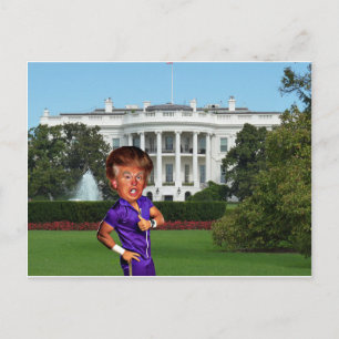 Präsident Donald Trump Postkarte