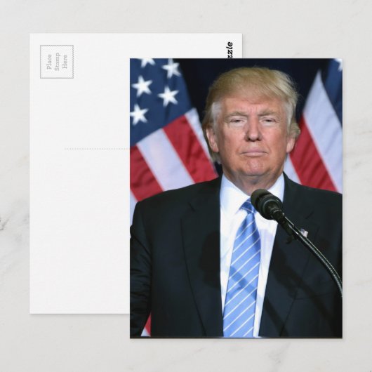 Präsident Donald Trump Postkarte (Vorne/Hinten)