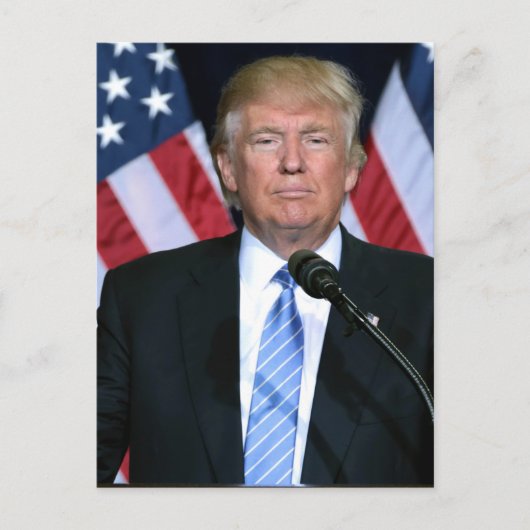 Präsident Donald Trump Postkarte (Vorderseite)