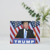 Präsident Donald Trump Postkarte (Stehend Vorderseite)