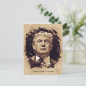 Präsident Donald Trump Postkarte (Stehend Vorderseite)