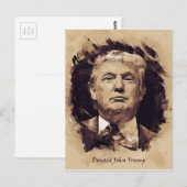 Präsident Donald Trump Postkarte (Vorne/Hinten)