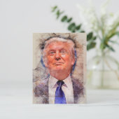 Präsident Donald Trump Postkarte (Stehend Vorderseite)