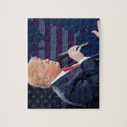 Präsident Donald Trump Puzzle (Vertikal)