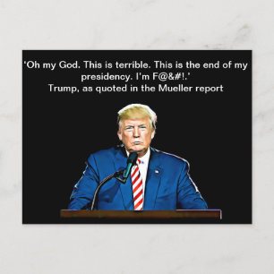Präsident Donald Trump Quotes Memorabilia Postkarte