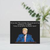 Präsident Donald Trump Quotes Memorabilia Postkarte (Stehend Vorderseite)