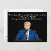Präsident Donald Trump Quotes Memorabilia Postkarte (Vorne/Hinten)