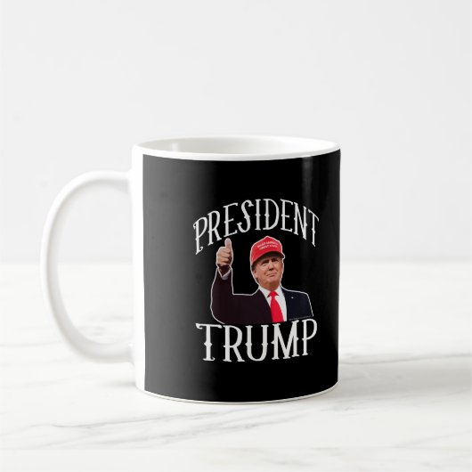 Präsident Donald Trump Red Hat greift oben ab Kaffeetasse (Links)